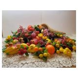 2 Cornucopias with Faux Food