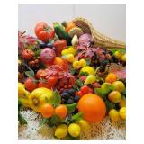 2 Cornucopias with Faux Food