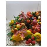 2 Cornucopias with Faux Food