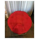 Folding Papasan Chair (see pics for minor damage)