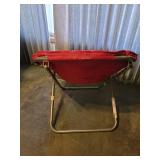 Folding Papasan Chair (see pics for minor damage)