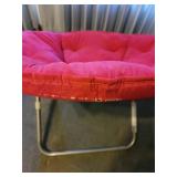 Folding Papasan Chair (see pics for minor damage)