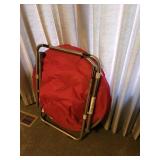 Folding Papasan Chair (see pics for minor damage)