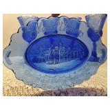 Fostoria Blue Glass (Exclusive Design by Avon), Design of George and Martha Washington