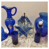 Decorative Blue Glass