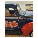 1940 Ford Pepsi Cola Metal and Plastic Truck Bank by Golden Wheel Diecast and Small Pepsi Cola Truck by Golden Wheel Diecast
