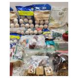 Craft Supplies (wooden balls, magnets, and floral items)
