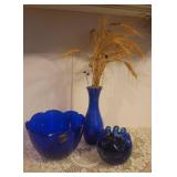 Vintage Cobalt Blue Glass