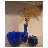 Vintage Cobalt Blue Glass