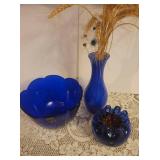 Vintage Cobalt Blue Glass