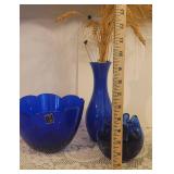 Vintage Cobalt Blue Glass