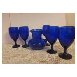 Vintage Cobalt Blue Glass