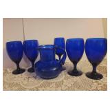 Vintage Cobalt Blue Glass