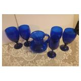 Vintage Cobalt Blue Glass