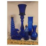 Vintage Cobalt Blue Glass