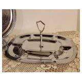 Silver Colored Platters and Serving Dishes