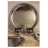 Silver Colored Platters and Serving Dishes