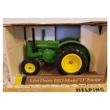 NIB John Deere 1953 Model "D" Tractor Diecast Metal 1/16 Scale Blueprint Replica Toys No. 5596
