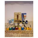 Scrapbooking Supplies (Embossing Powder, Liquid Acrylics, Colored Pencils, Stamp Cleaner, and Punches)