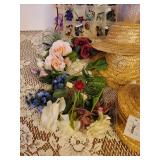 Straw Hats and Floral Decorating Supplies