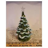 12" Lit Ceramic Christmas Tree (works and excellent condition)