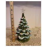 12" Lit Ceramic Christmas Tree (works and excellent condition)