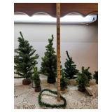 Christmas Trees, Greenery with Berries, and 2 Wreaths (see all pics)