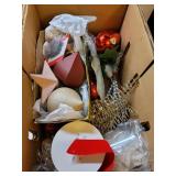 Christmas Craft Decor, Bows, Candlesticks, and Ornaments