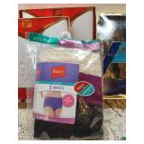 New Hankies, Lotion Infused Socks, Size 10 Panties