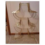 Gold Plant Stand