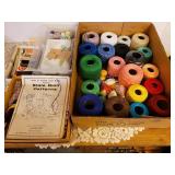 Sewing Thread and Project Pieces