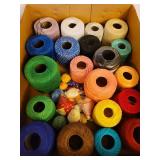 Sewing Thread and Project Pieces