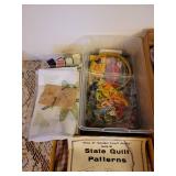 Sewing Thread and Project Pieces