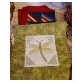 Quilted Placemats and Table Runners, Napkins, New Baked Potato Bag, and Decor (see all pics)