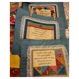 Quilted Placemats and Table Runners, Napkins, New Baked Potato Bag, and Decor (see all pics)