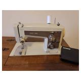 Sears Kenmore Sewing Machine in Cabinet with Accessories