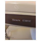 Sears Kenmore Sewing Machine in Cabinet with Accessories