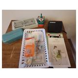 Sears Kenmore Sewing Machine in Cabinet with Accessories