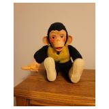 Vintage Mr. Bim Stuffed Monkey with Banana 14" tall
