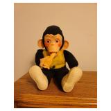 Vintage Mr. Bim Stuffed Monkey with Banana 14" tall