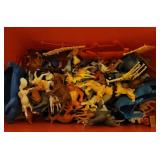 Vintage Wooden Blocks and Farm Toys