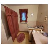 Shower Curtain, Window Curtains, Bathroom Decor, Safety Toilet Riser, and misc.