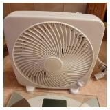 Glass Body Fat Scale and 9" Personal Fan