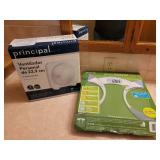 Glass Body Fat Scale and 9" Personal Fan