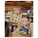 Bathroom Medicine Cabinet Supplies (Bandages, Medications, Q-tips, Hair Dryer, Make-up Mirror)