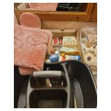 Bathroom Medicine Cabinet Supplies (Bandages, Medications, Q-tips, Hair Dryer, Make-up Mirror)