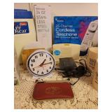 25 Channel Cordless Telephone, NIB 24oz.Stainless Steel Bottle, Light Bulbs, Coffee Mugs, Walkman, Clock, Etc.