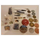 Pins, Coins, Manicure Supplies