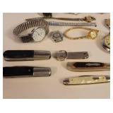 Watches, Knives, Cigar Boxes