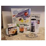 Hamilton Beach Food Chopper, Apple Peeler/Corer, Hamilton Beach Single Blender, Egg Poacher